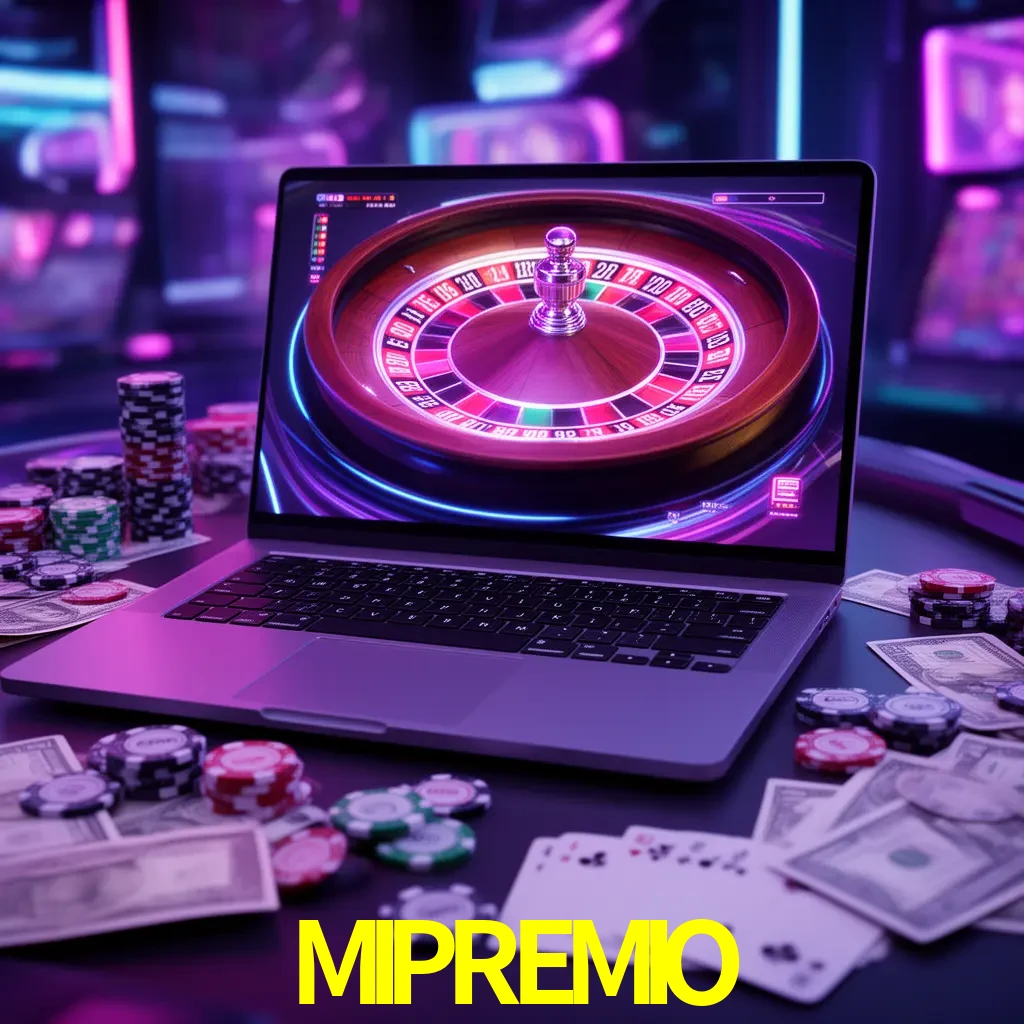 Centro móvil MIPREMIO con casino, cajero, bonos, app y acceso de cuenta para México